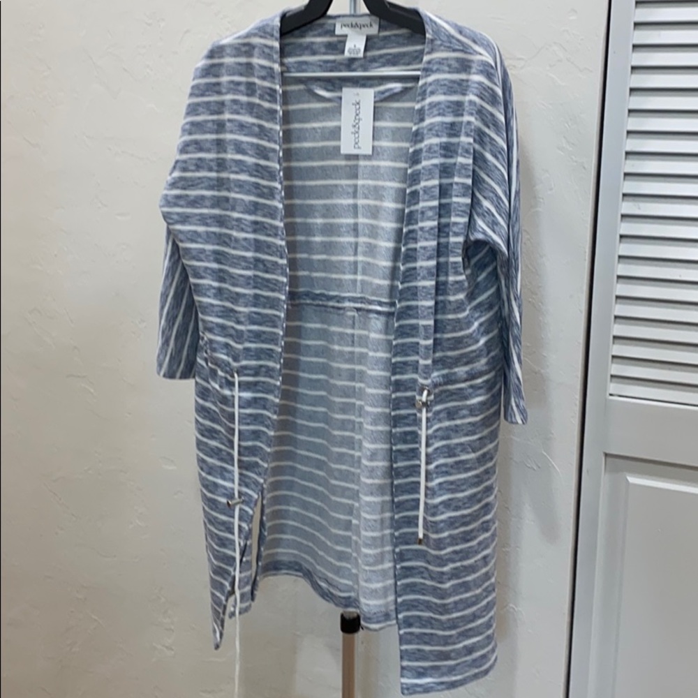 Peck & Peck Blue and White Cover-up
